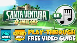 PRO & EXPERT PLAY-THROUGH | Santa Ventura 9-Hole Cup | Golf Clash Guide Tips