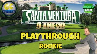 ROOKIE Playthrough, Hole 1-9 - Santa Ventura 9-Hole Cup! *Golf Clash Guide*